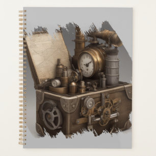 Steampunk Time Machine - Vintage Treasure Chest  Planner