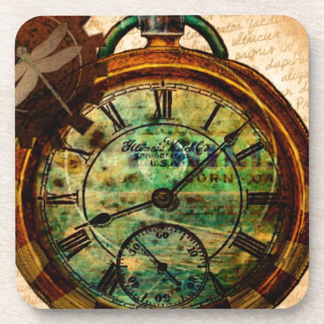Steampunk Timepiece Coaster (Front)