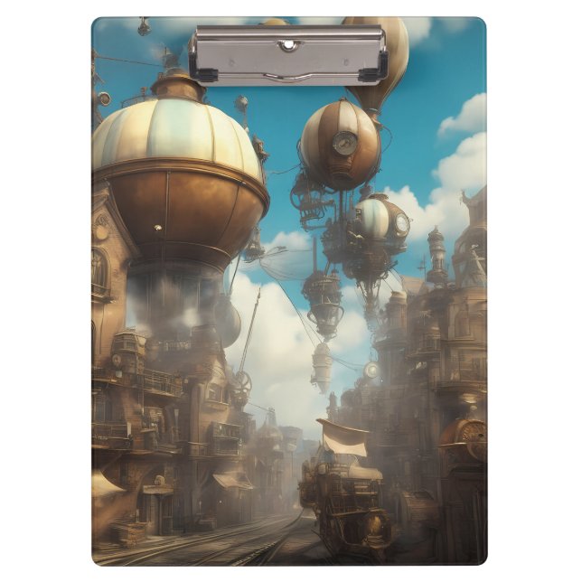 Steampunk Town | Clipboard (Front)