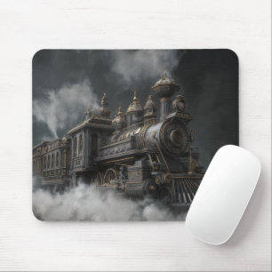 Steampunk Train Mouse Pad