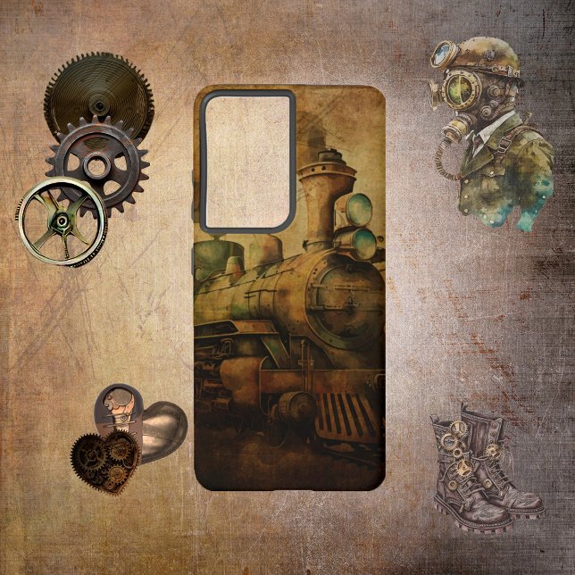Steampunk Train Samsung Galaxy S21 Ultra Case (Creator Uploaded)