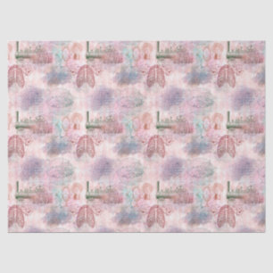 Steampunk Trains and Ribs Decoupage Tissue Paper