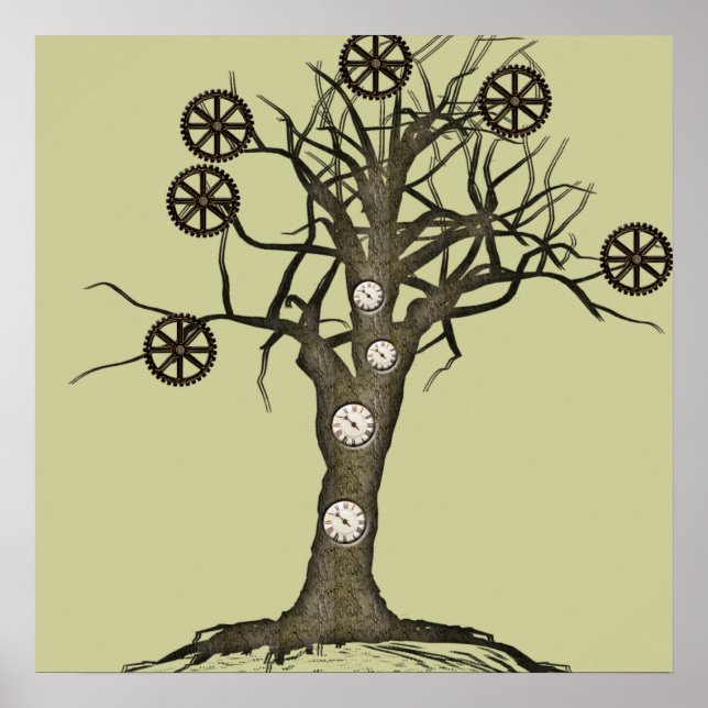 steampunk tree poster (Front)