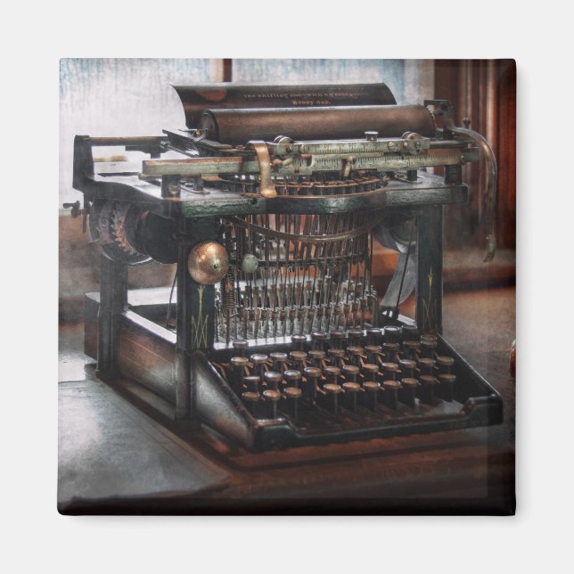 Steampunk - Typewriter - A really old typewriter Magnet (Front)