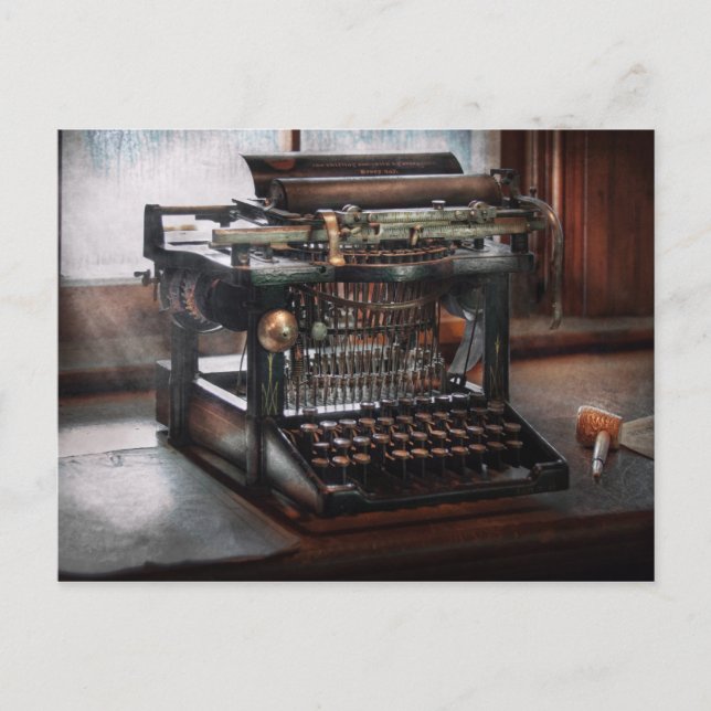 Steampunk - Typewriter - A really old typewriter Postcard (Front)