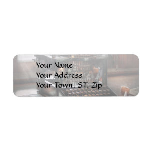 Steampunk - Typewriter - A really old typewriter Return Address Label