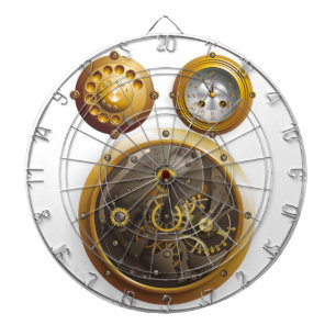 Steampunk Uhr Dartboard