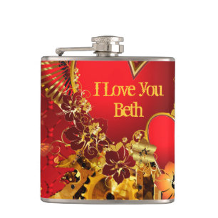 Steampunk Valentine 2 Weapped Flask