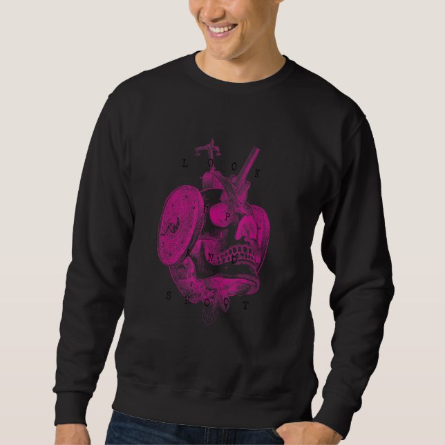 Steampunk Vaporwave Aesthetic Encyclopedia Mechani Sweatshirt (Front)