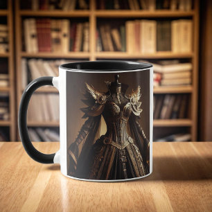 Steampunk Victorian Black and Gold Empress Gown Mug