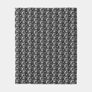 Steampunk Victorian Cat Fleece Blanket