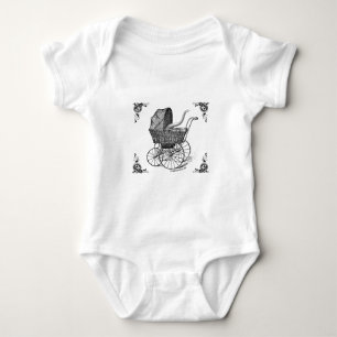 Steampunk Victorian Cthulhu baby Baby Bodysuit
