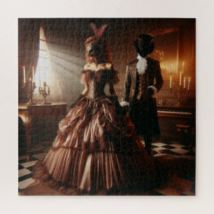 Steampunk Victorian Fantasy Art Masquerade  Jigsaw Puzzle