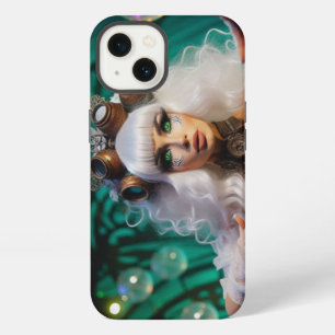 Steampunk Victorian Futuristic Green Dancer iPhone 13 Case