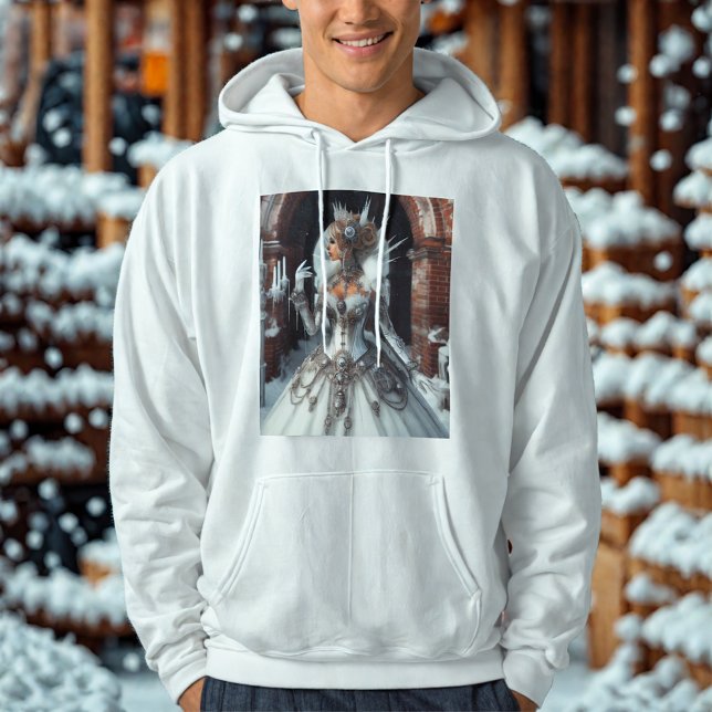 Steampunk Victorian Industrial Winter Ice Queen Hoodie (Creator Uploaded)