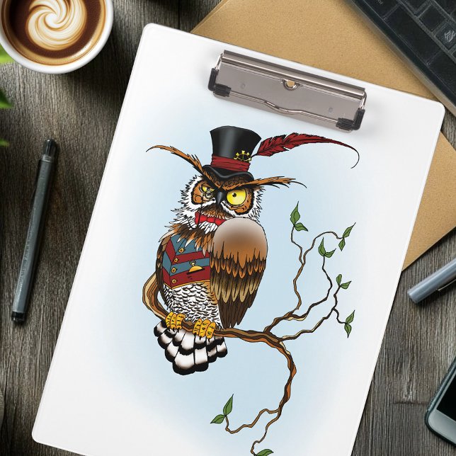 Steampunk Victorian Owl Clipboard (Creator Uploaded)