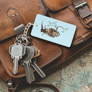 Steampunk VIctorian Owl Key Ring