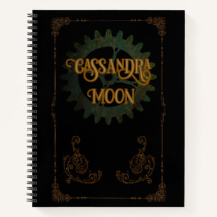 Steampunk Vintage Antique Personalised  Notebook