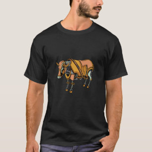 Steampunk vintage cow bull scary T-Shirt