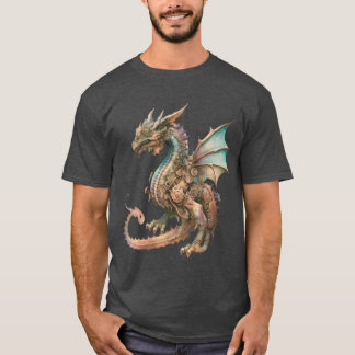 Steampunk Vintage Dragon gift T-Shirt