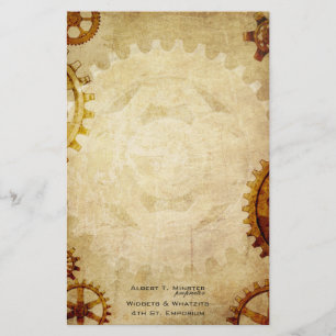 Steampunk Vintage Paper Stationery