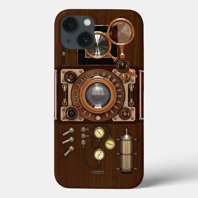 Steampunk Vintage TLR Camera Case-Mate iPhone Case (Back)