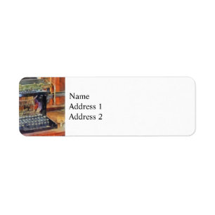 Steampunk - Vintage Typewriter Return Address Label