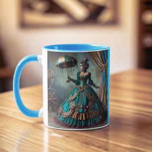 Steampunk Vintage Victorian Lady Circus Performer  Mug