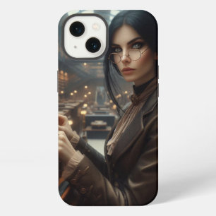 Steampunk Vintage Victorian Lady Librarian iPhone 13 Case