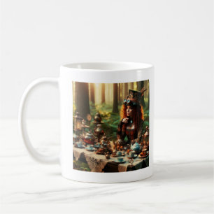 Steampunk Vintage Victorian Lady Mad Hatter Coffee Mug