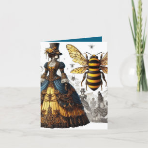 Steampunk Vintage Victorian Queen Bee Gown Announcement