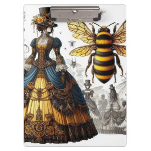 Steampunk Vintage Victorian Queen Bee Gown Clipboard