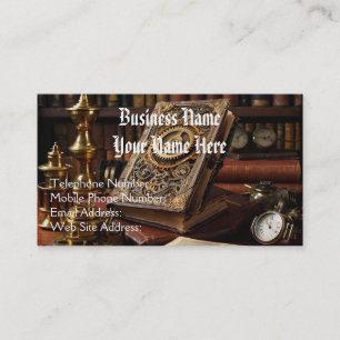 Steampunk Vintage & Victorian Theme Business Card