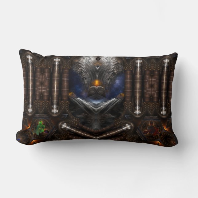 Steampunk Visions Lumbar Cushion (Front)
