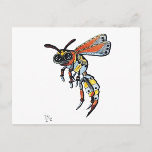 Steampunk Wasp.jpg Postcard