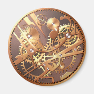 steampunk watch gears magnet