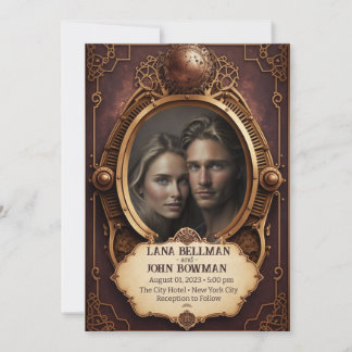 Steampunk Wedding Invitation