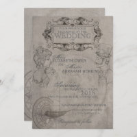 Steampunk Wedding Invitation