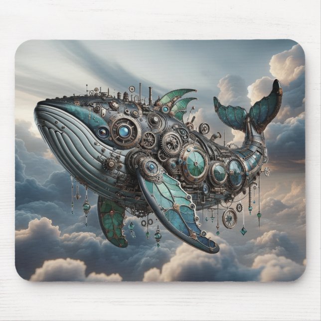 Steampunk Whale Mousepad (Front)