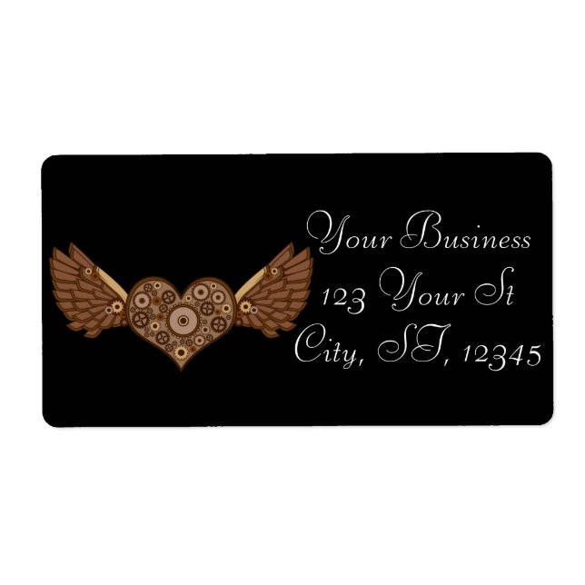 Steampunk Winged Heart with Gears Thunder_Cove (Front)