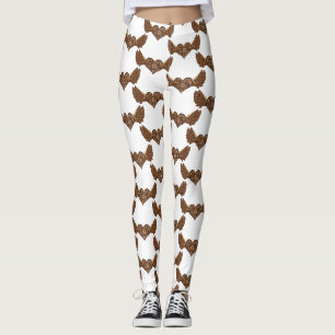 Steampunk Winged Heart with Gears Thunder_Cove Leggings