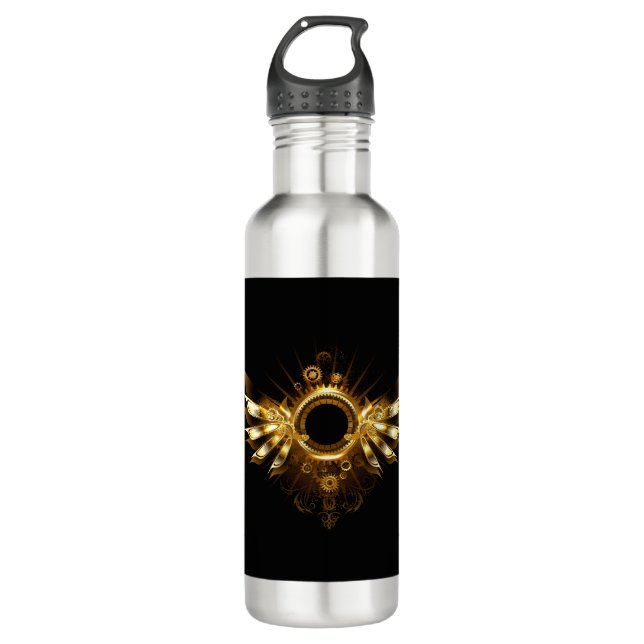 Steampunk wings 710 ml water bottle (Front)