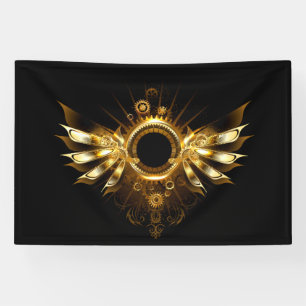 Steampunk wings banner