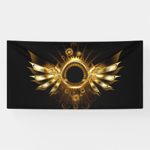 Steampunk wings banner
