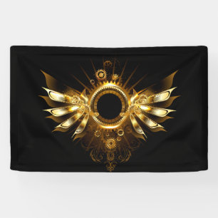 Steampunk wings banner