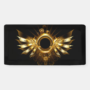 Steampunk wings banner