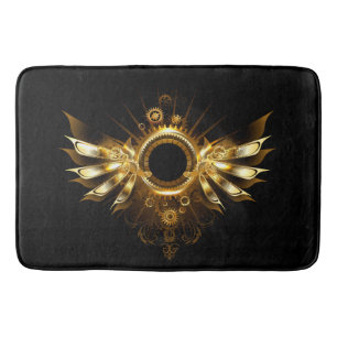 Steampunk wings bath mat
