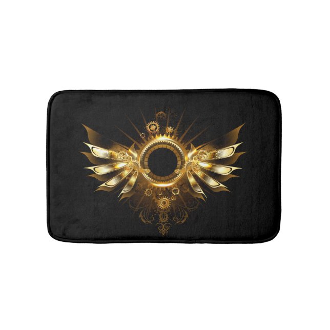 Steampunk wings bath mat (Front)