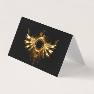 Steampunk wings business card