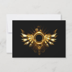 Steampunk wings card